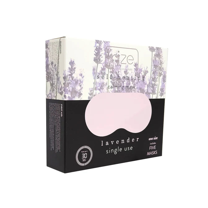 Rize Self Heating Eye Masks - Lavender one time use